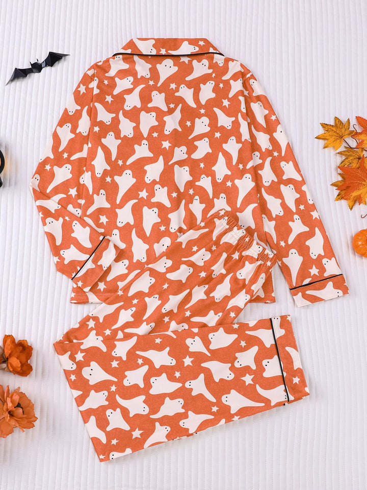 Ghost & Stars Kids Long Sleeve Pajama Set