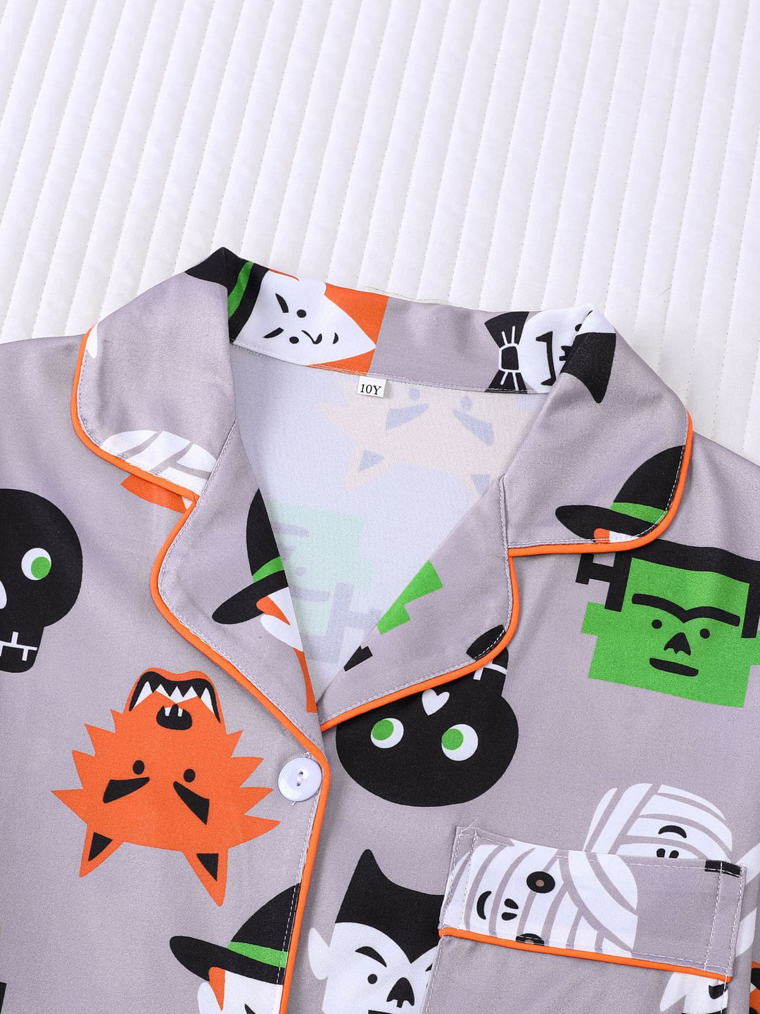 Spooky Monster Kids Long Sleeve Pajama Set