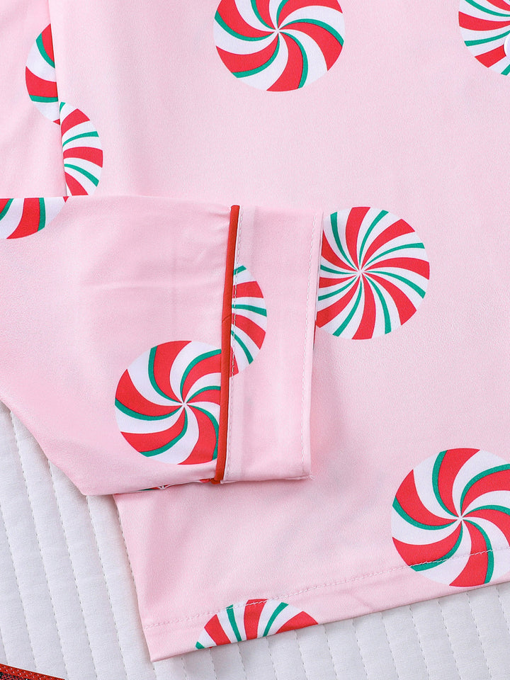 Peppermint Swirl Long Sleeve Pajama Set