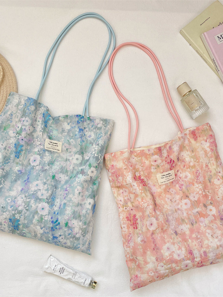 Watercolor Floral Everyday Tote Bag