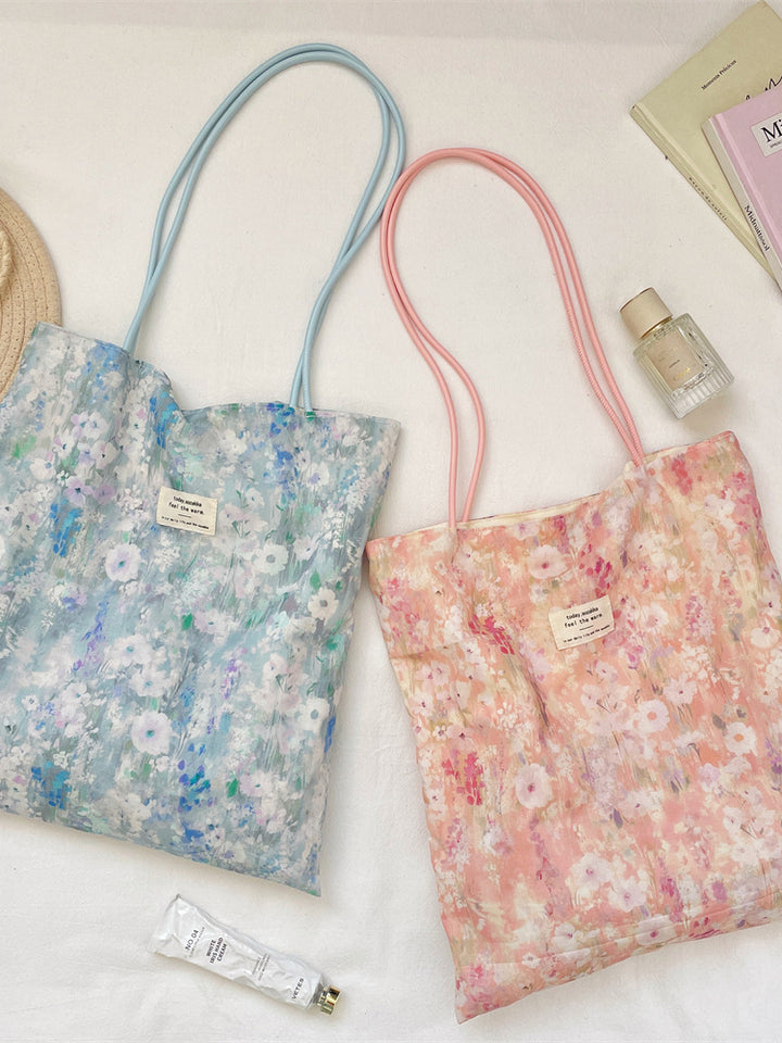 Watercolor Floral Everyday Tote Bag
