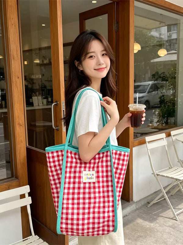 Classic Gingham Everyday Tote