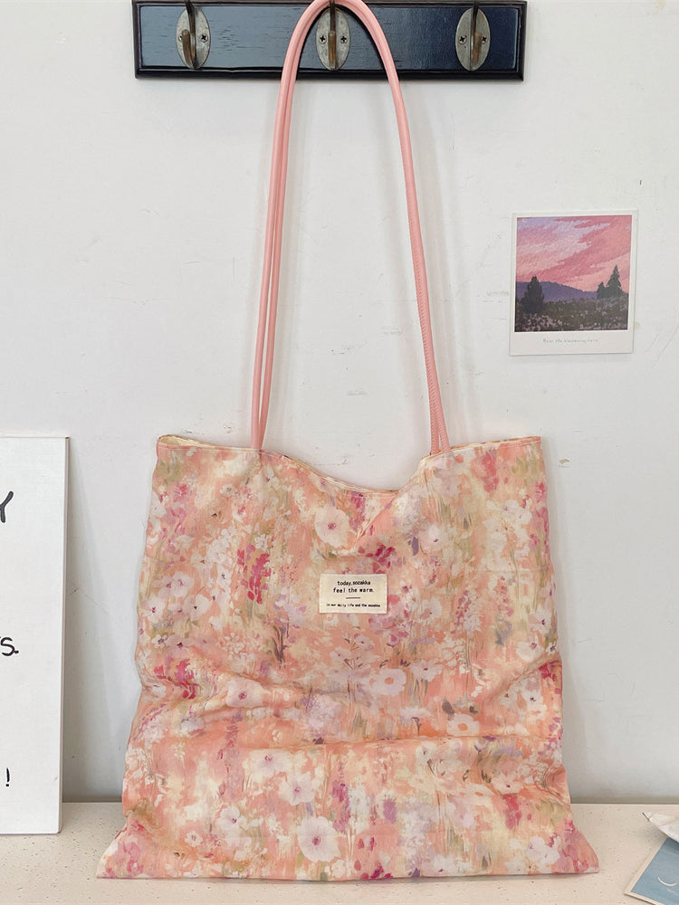 Watercolor Floral Everyday Tote Bag