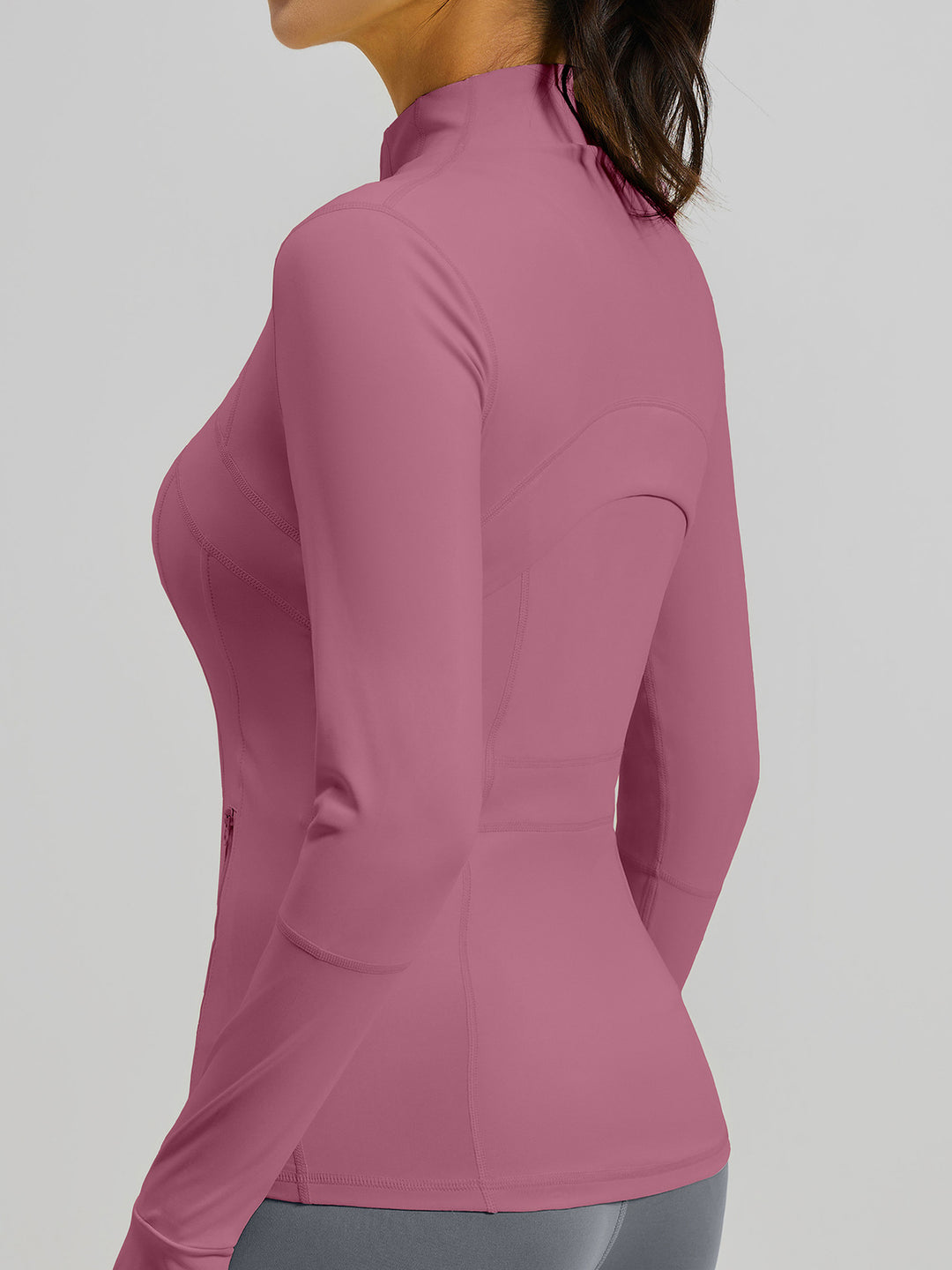 Slim Fit Full Zip Running Jacket