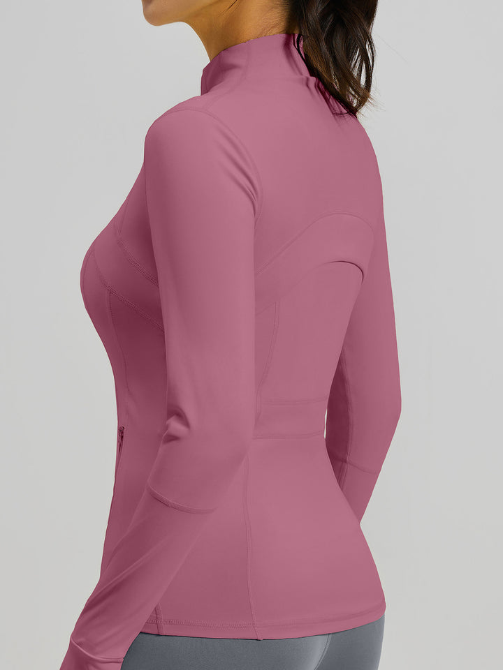 Slim Fit Full Zip Running Jacket