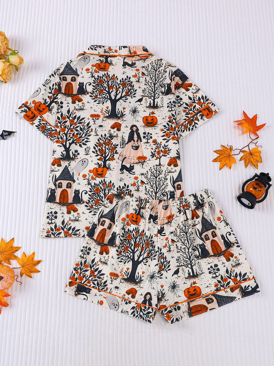 Enchanted Halloween Garden Short Pajama Set