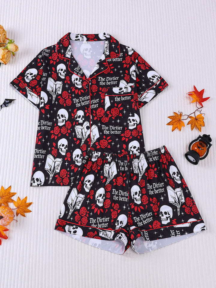 Deadly Romance Short Pajama Set