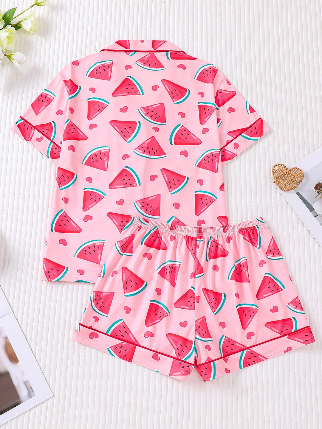 Watermelon Print Pajama Set