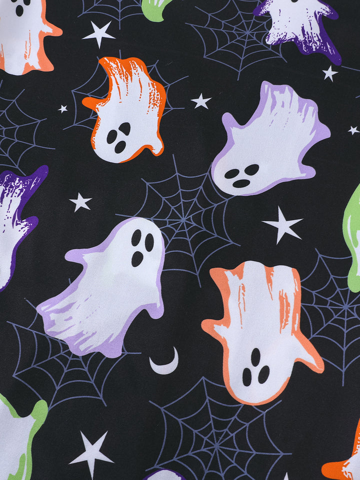 Neon Ghosts Halloween Pajama Set