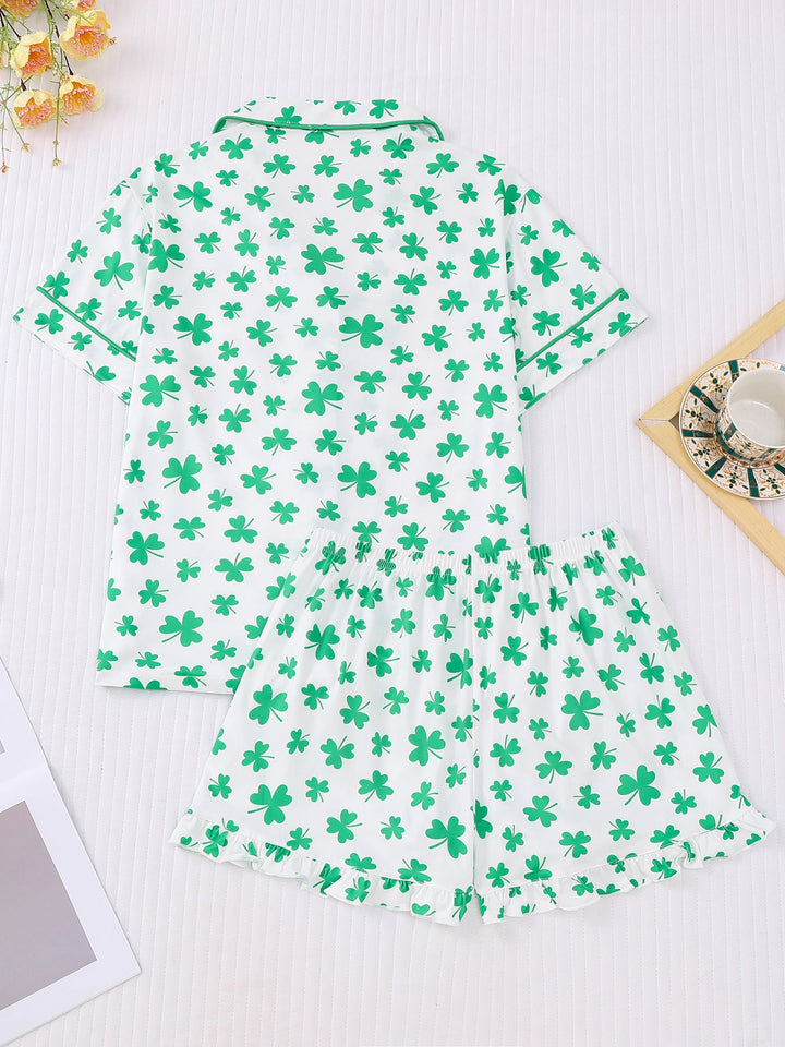St Patrick's Clover Pajama Set