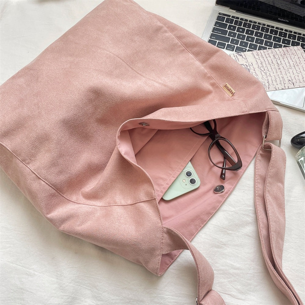 Everyday Soft Faux Suede Shoulder Bag