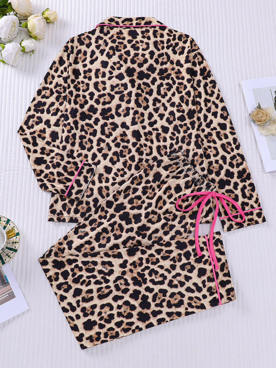 Wild at Heart Leopard Long Sleeve Pajama Set