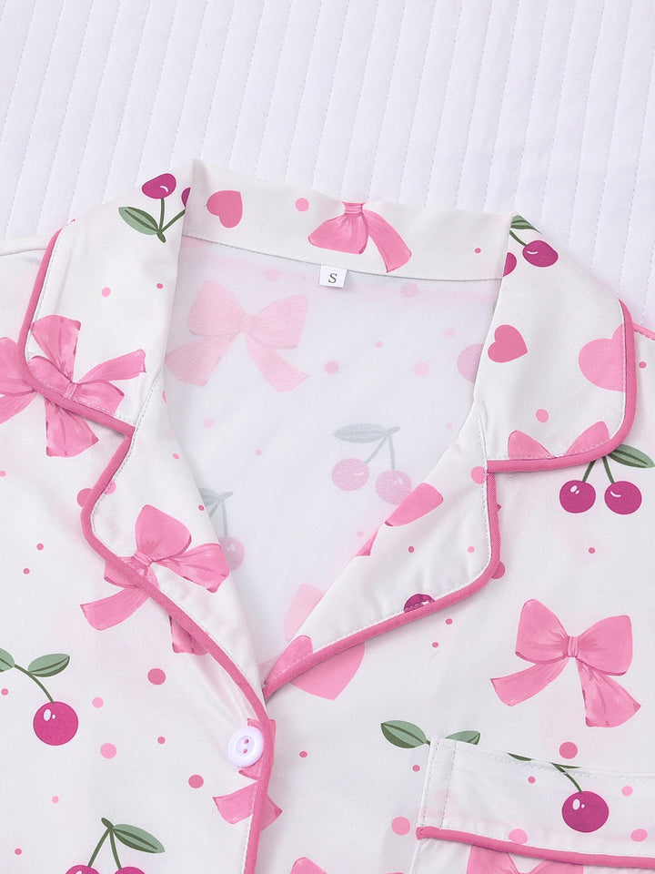 Bows & Cherries Pajama Set