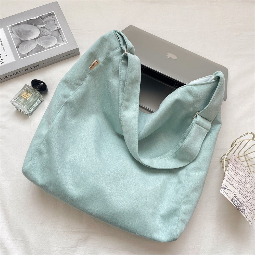 Everyday Soft Faux Suede Shoulder Bag
