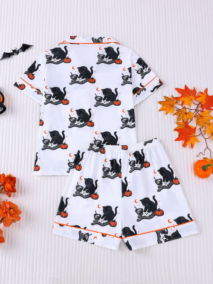 Midnight Kitty Baking Club Kids Pajama Set