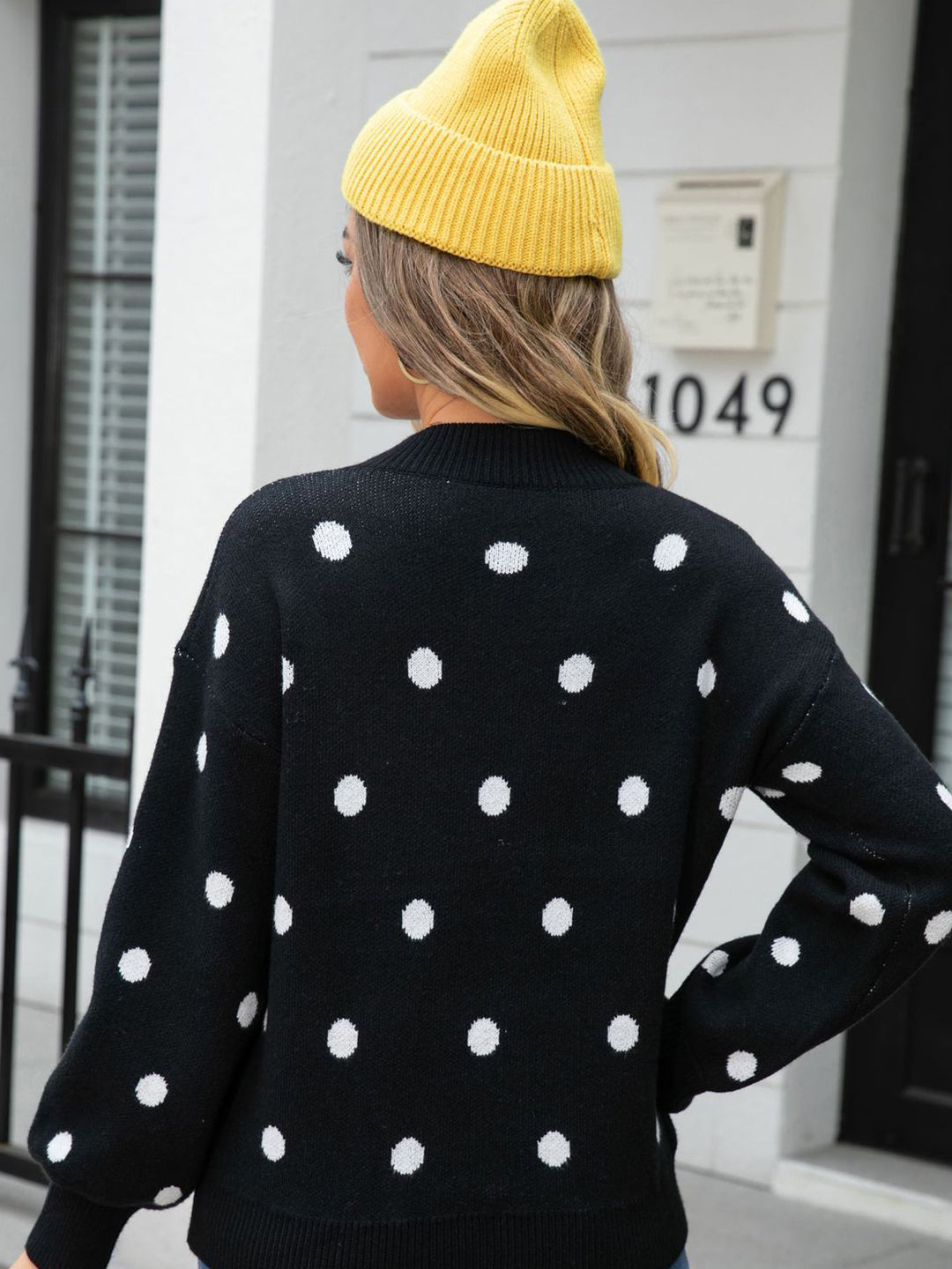 Polka Dot Pattern Sweater