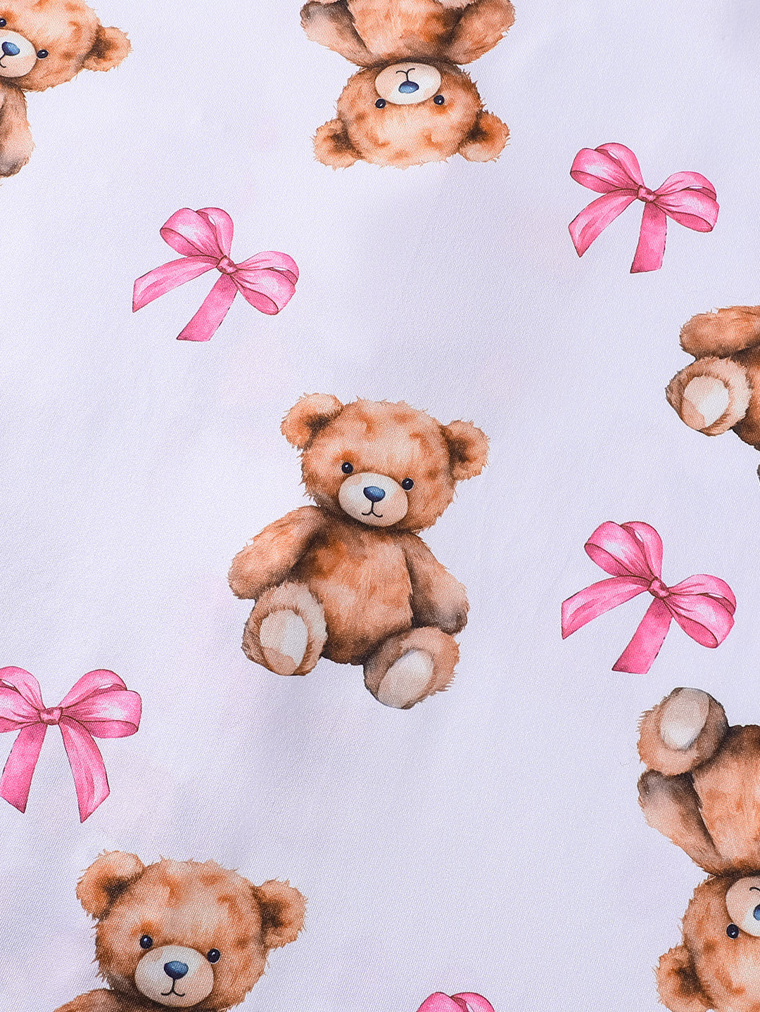 Teddy Bear & Pink Bow Pajama Set