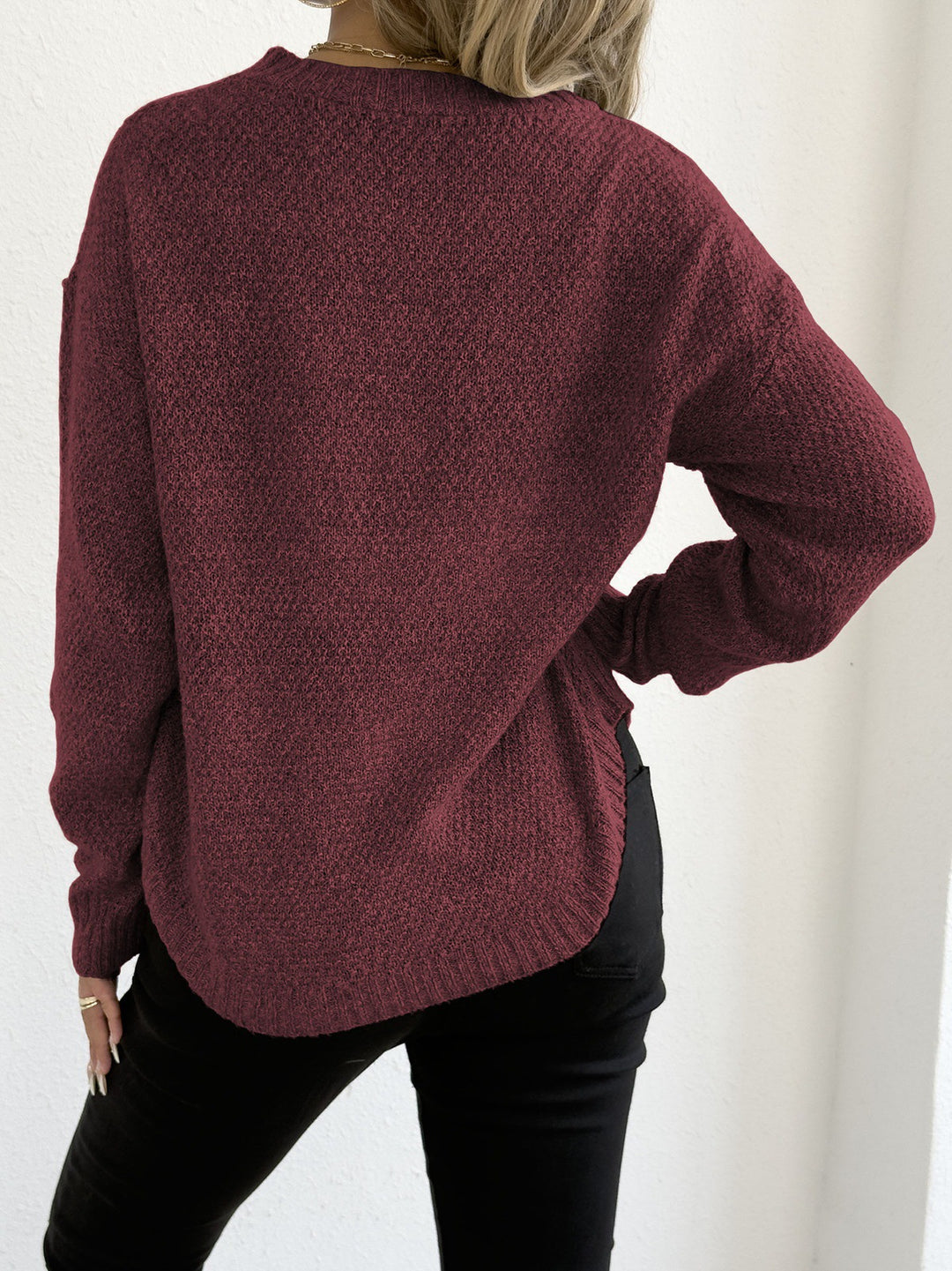 Round Hem Sweater