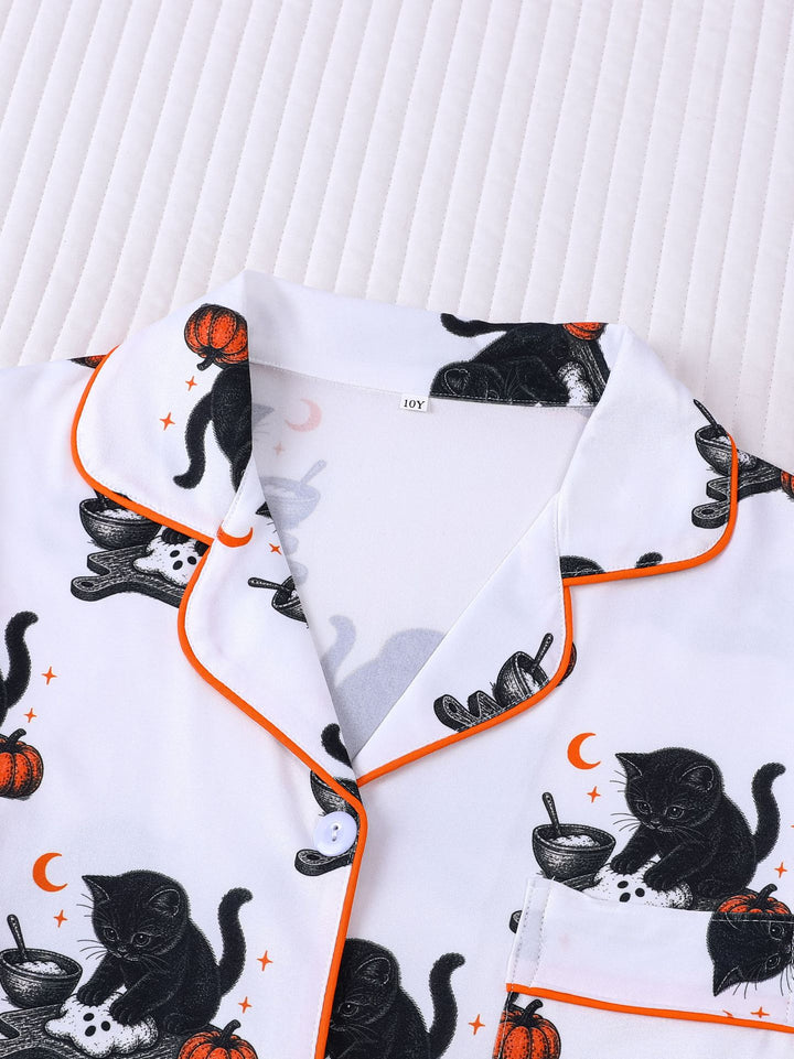 Midnight Kitty Baking Club Kids Pajama Set