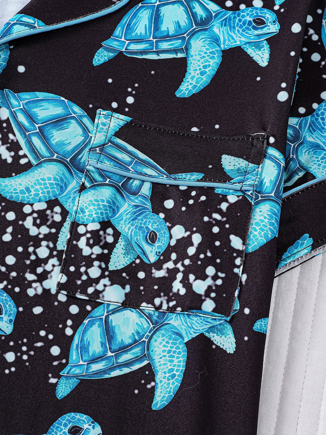Sea Turtle Print Pajama Set