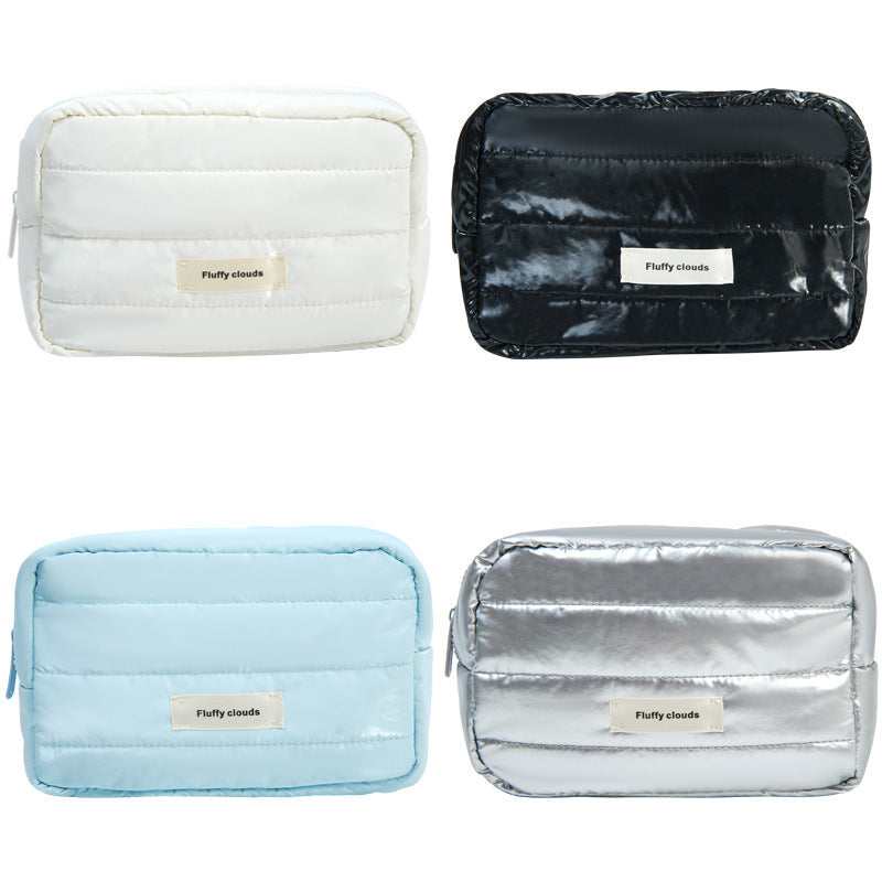 Glossy Puffer Cosmetic Bag