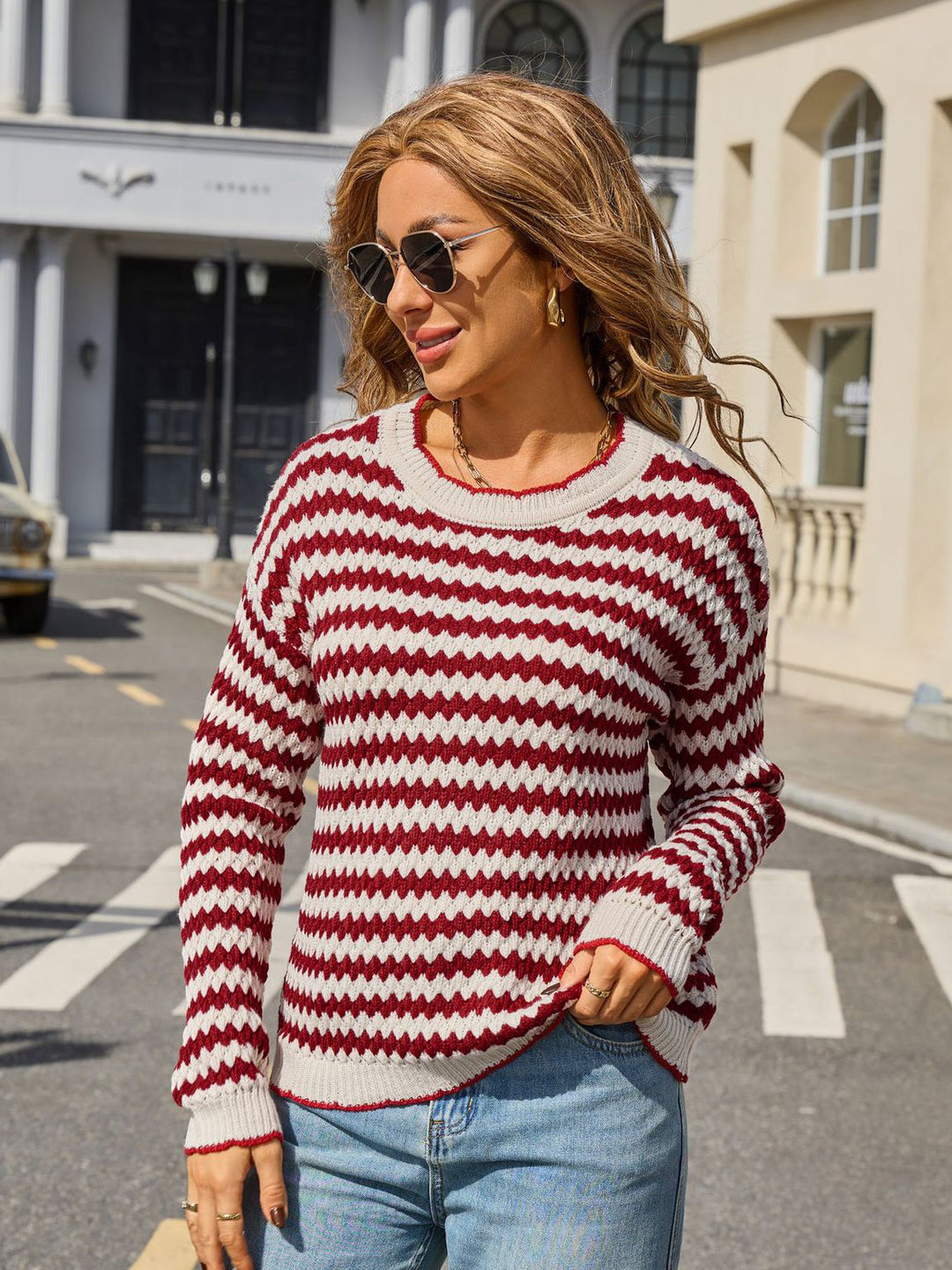 Zig Zag Stripe Sweater