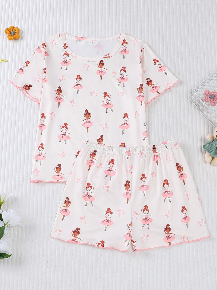 Girls Ballerina Pajama Set