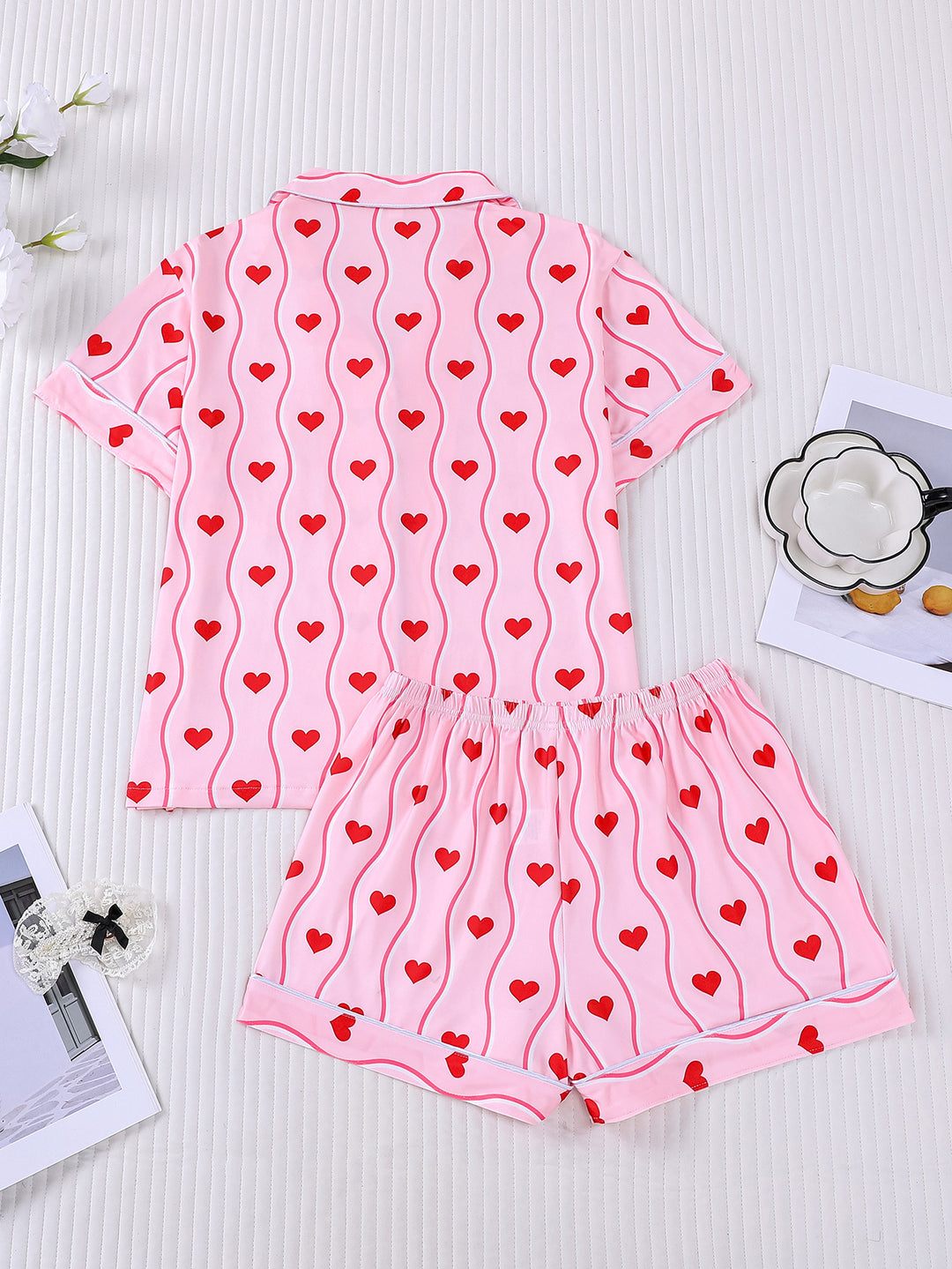 Sweetheart Stripe Pajama Set