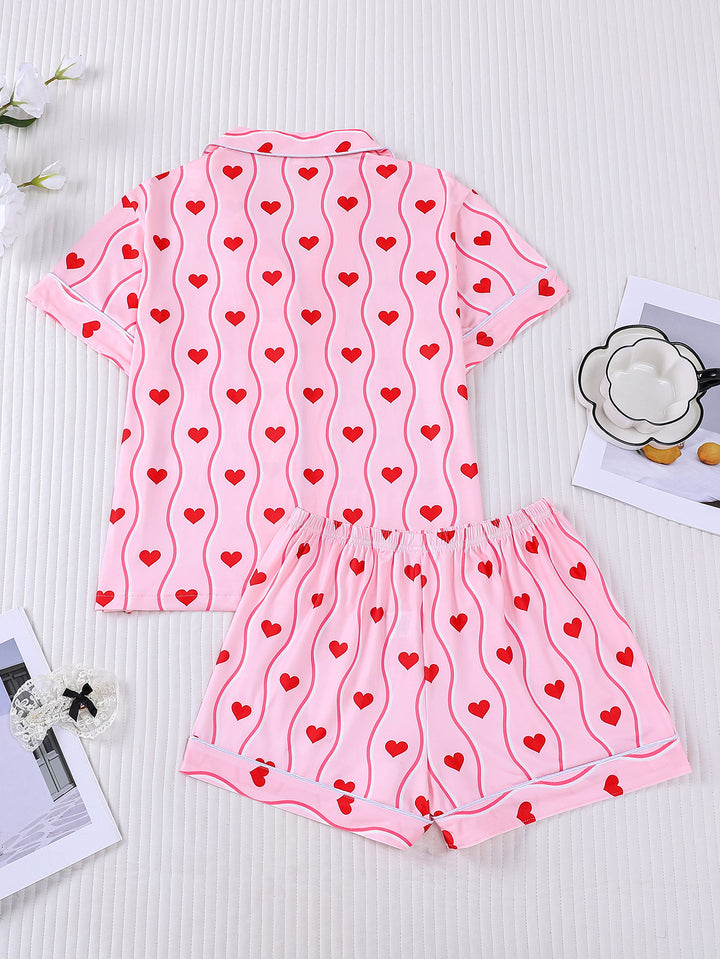 Sweetheart Stripe Pajama Set
