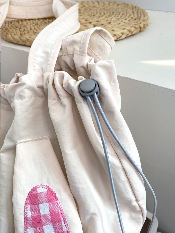 Bunny Drawstring Tote Bag