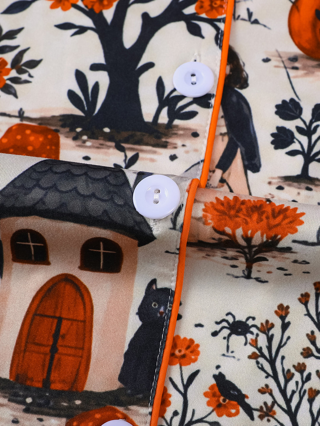 Enchanted Halloween Garden Short Pajama Set