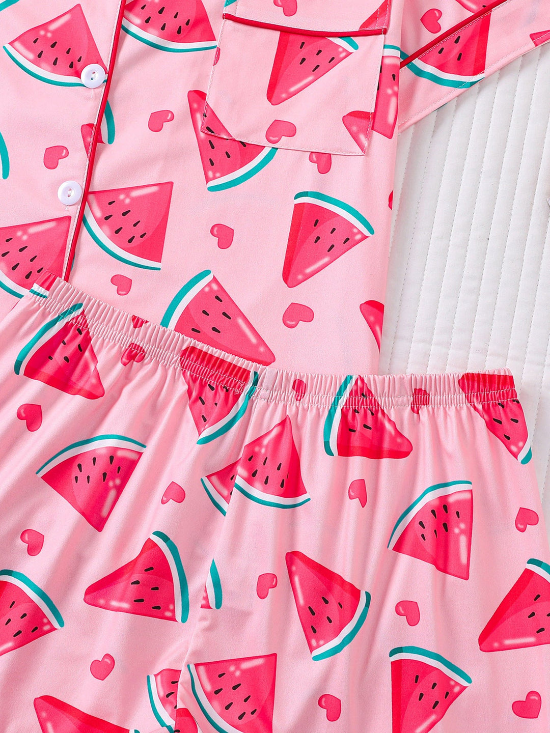 Watermelon Print Pajama Set