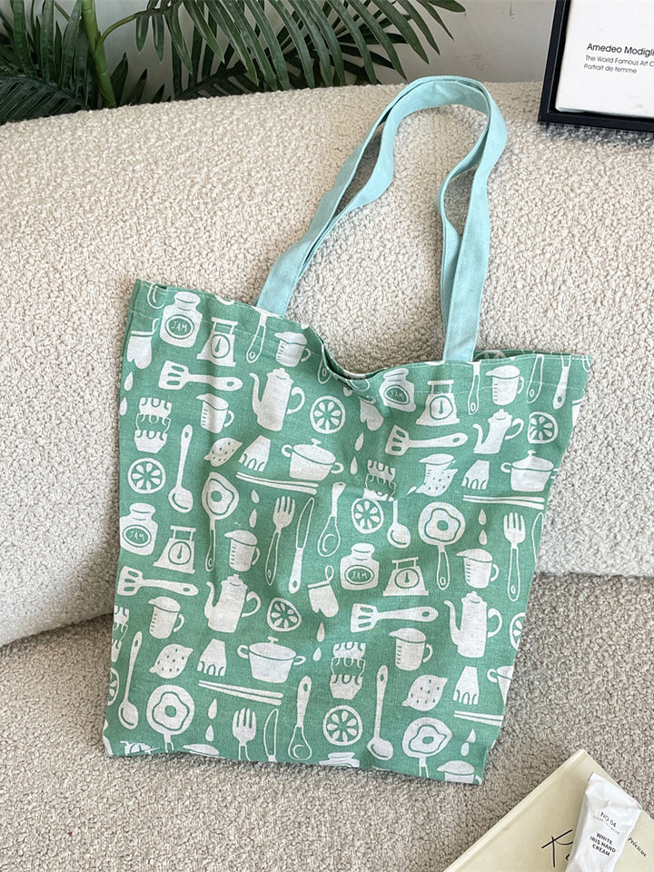 Kitchen Essentials Canvas Tote Bag