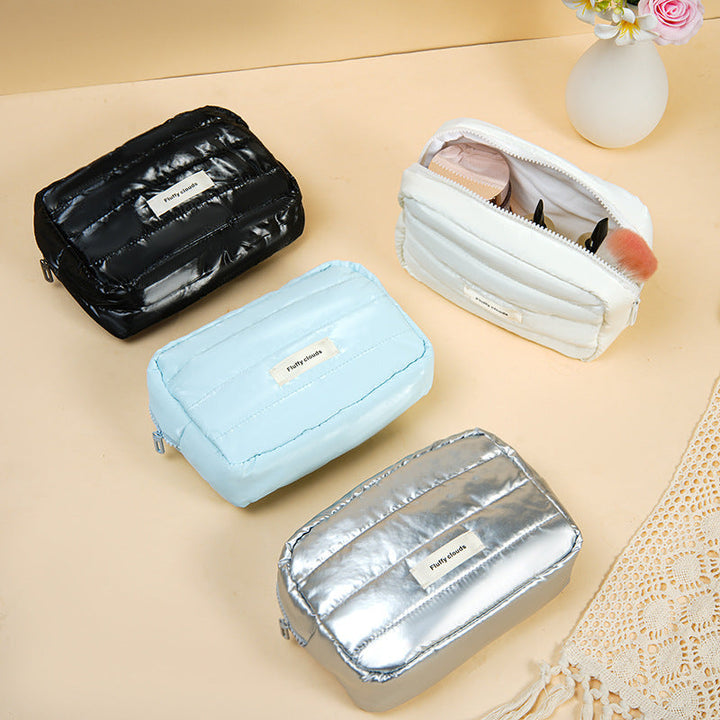 Glossy Puffer Cosmetic Bag
