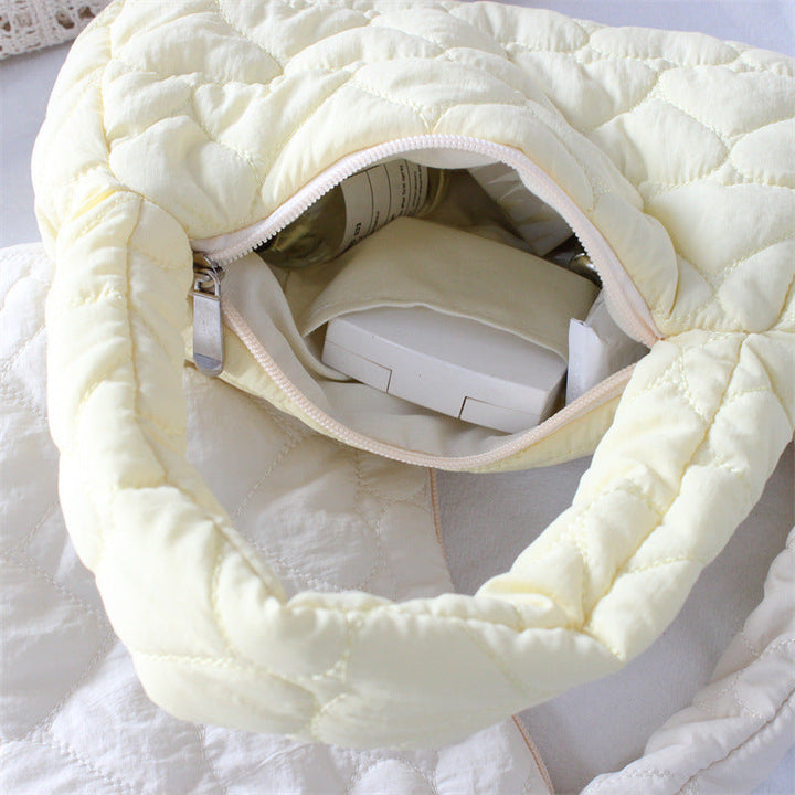 Quilted Heart Mini Tote Bag