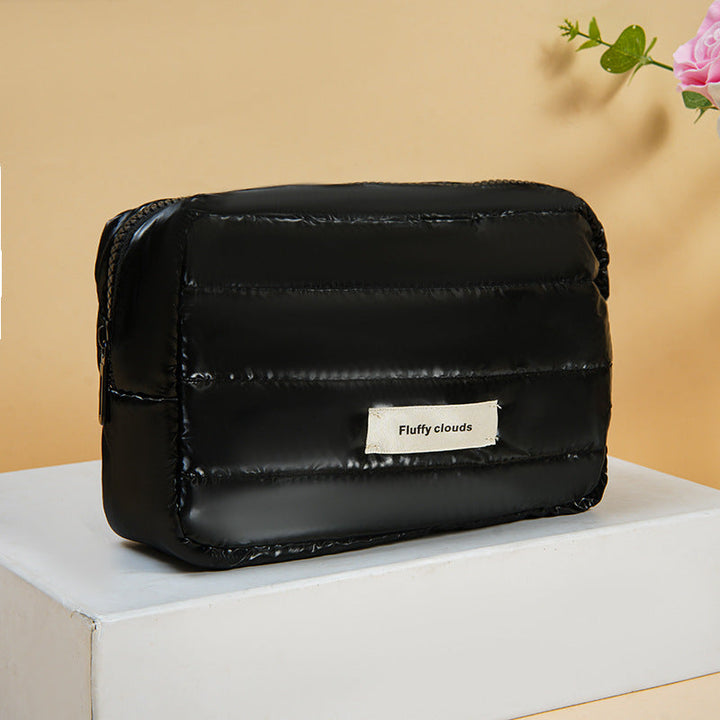 Glossy Puffer Cosmetic Bag