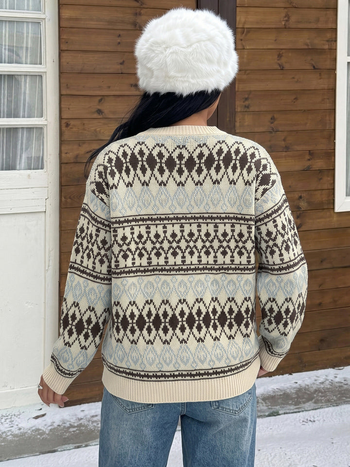 Alpine Fair Isle Knit Sweater