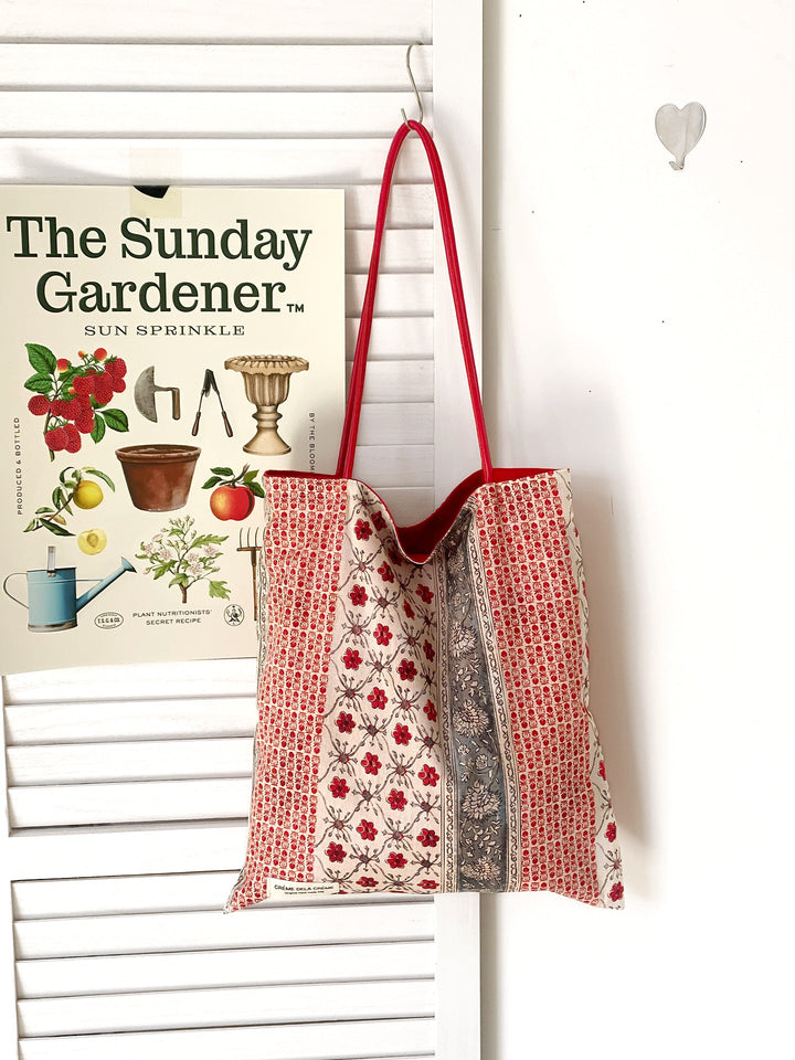 Reversible Patchwork Print Everyday Tote Bag