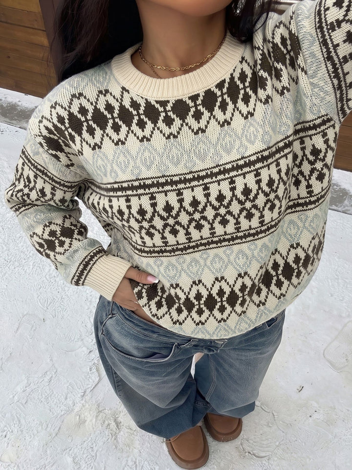 Alpine Fair Isle Knit Sweater