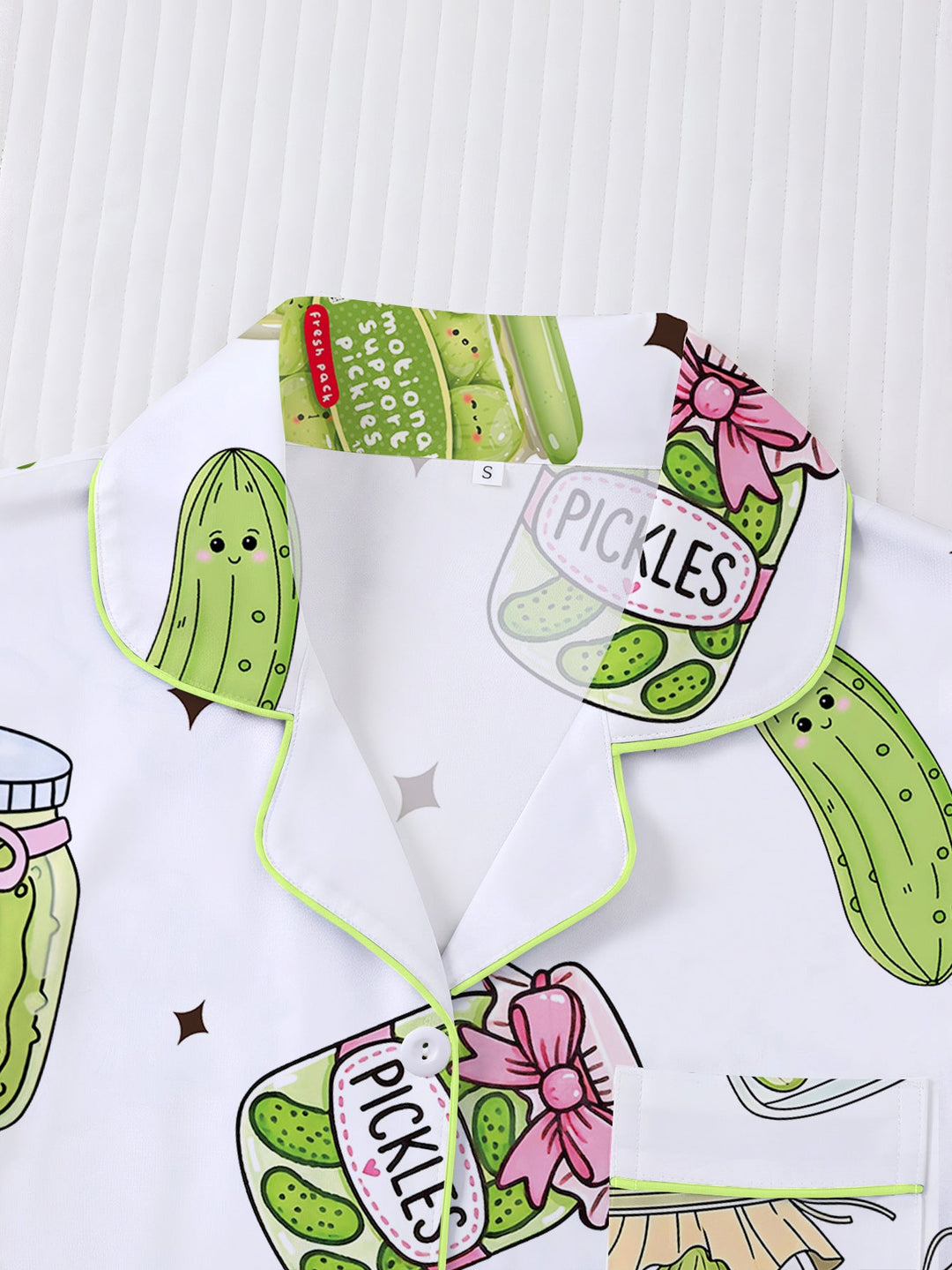 Pickle Print Pajama Set