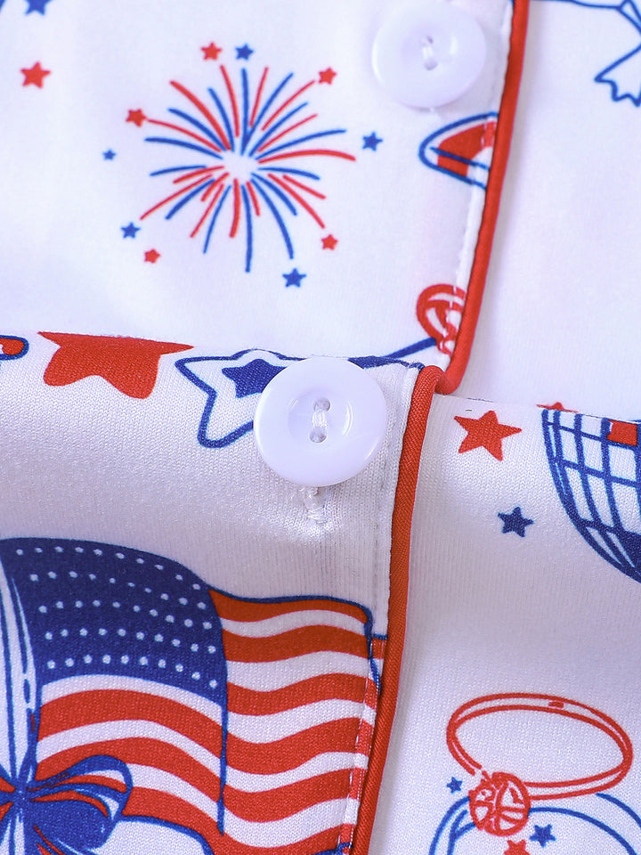 Stars & Stripes Party Pajama Set