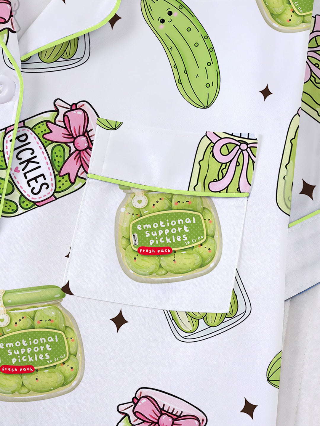 Pickle Print Pajama Set