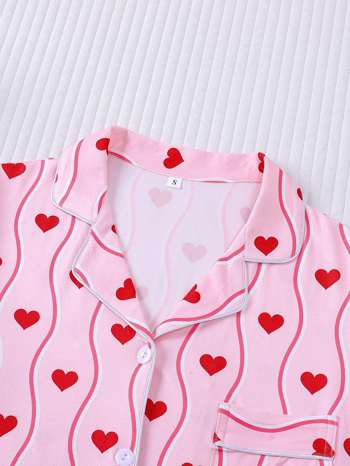 Sweetheart Stripe Pajama Set