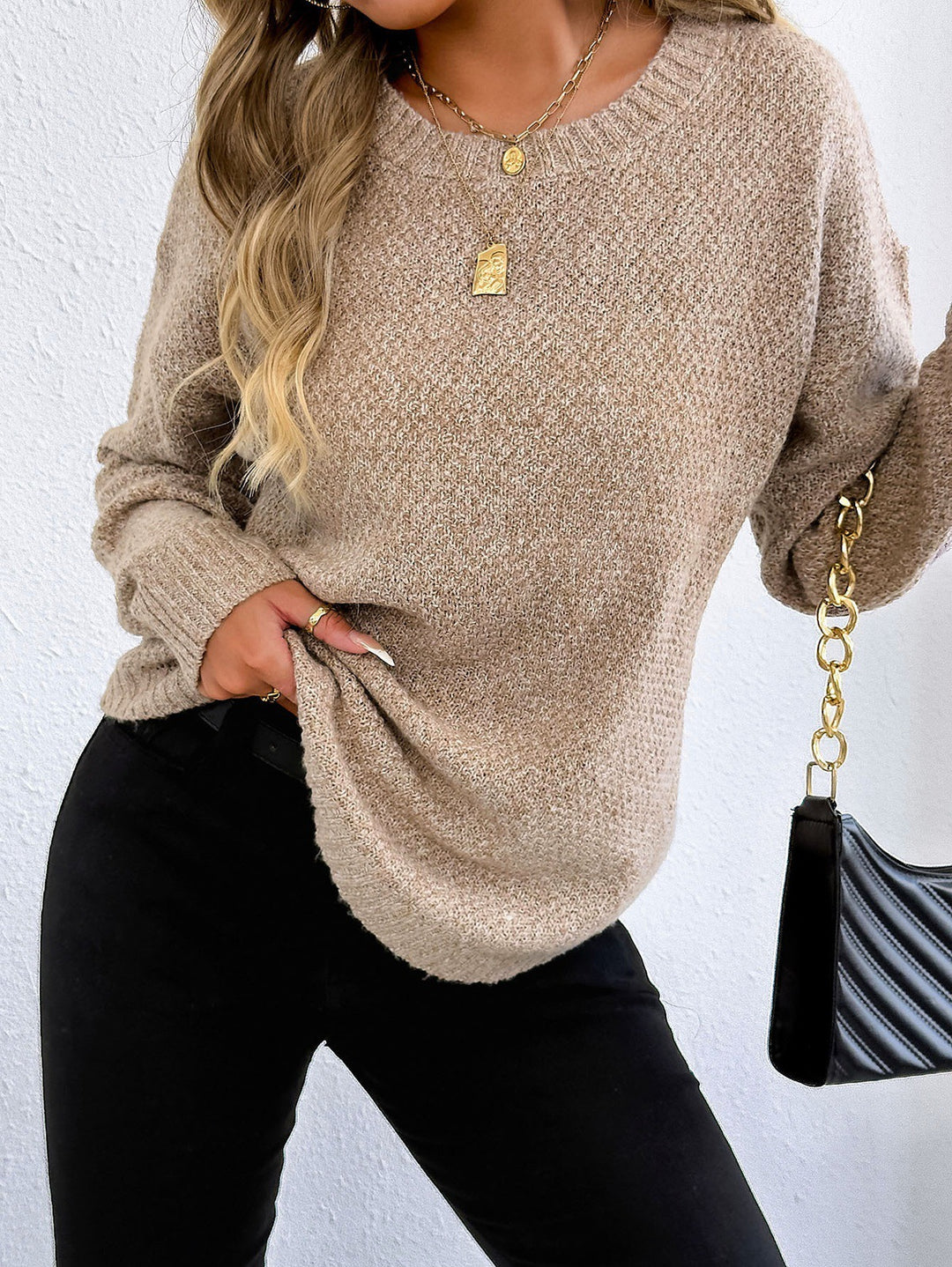 Round Hem Sweater