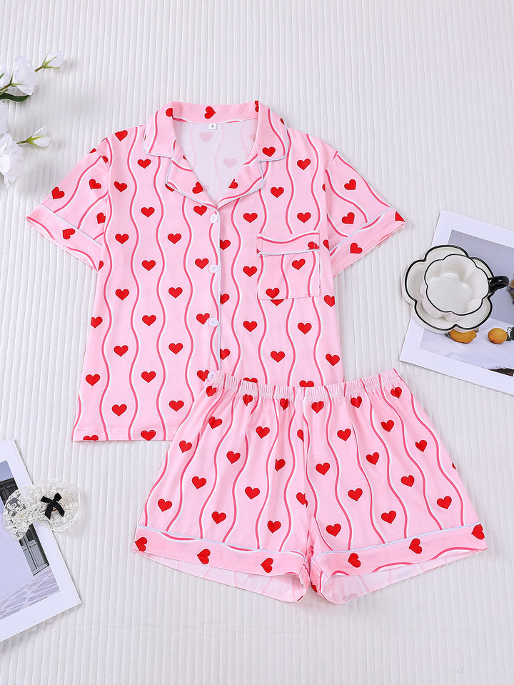 Sweetheart Stripe Pajama Set