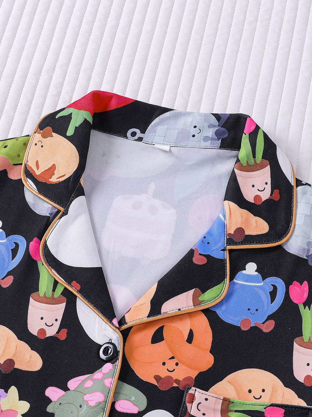 Whimsical Cute Food & Garden Pajama Set