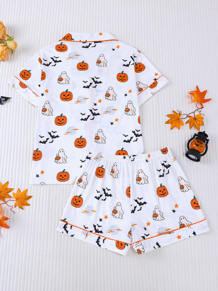 Trick or Treat Ghosts Short Pajama Set