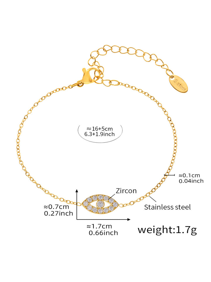 Evil Eye Zircon Bracelet