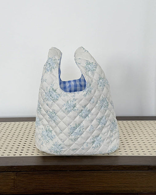 Patterned Quilted Mini Tote Bag