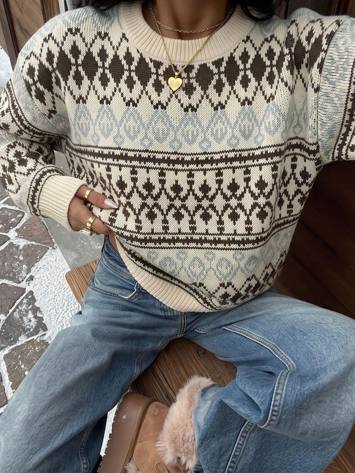 Alpine Fair Isle Knit Sweater